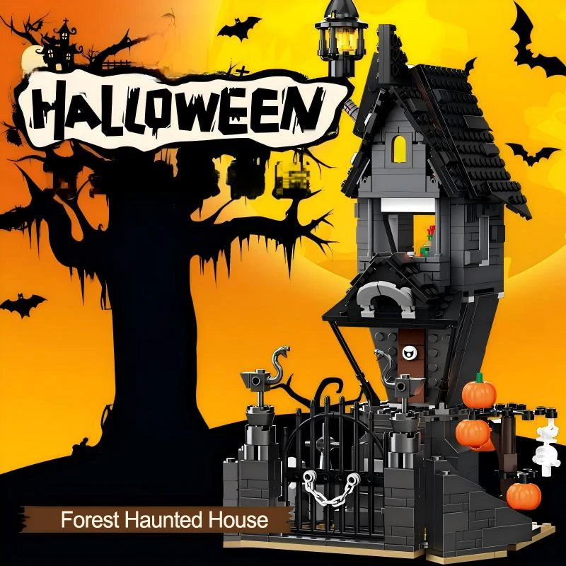 Nightmare-Inspired Haunted Mansion Building Block Collection – 581 Pieces