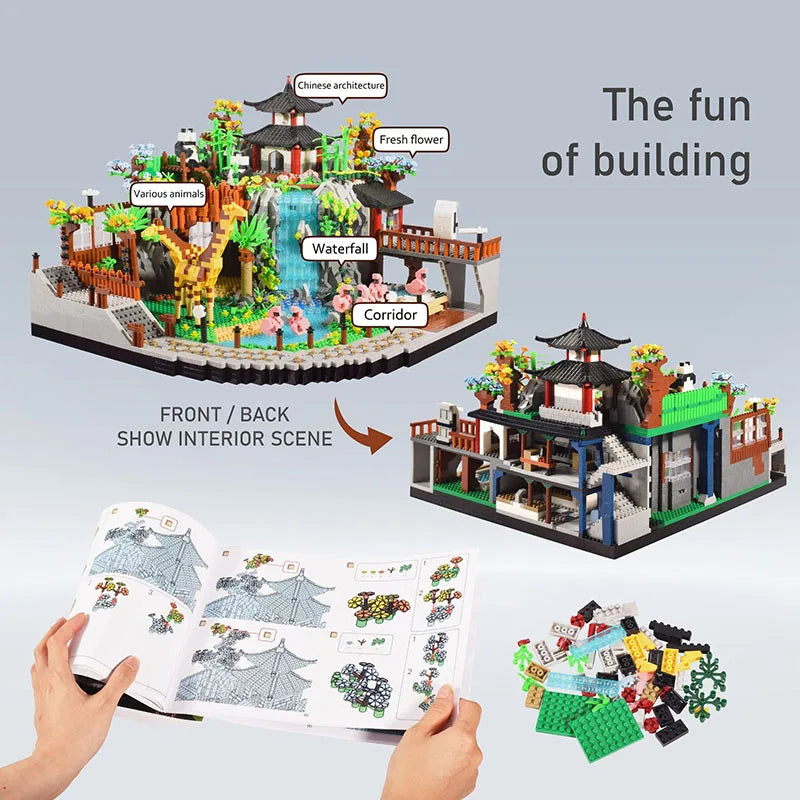 4800PCS / 5000PCS Animal Zoo MICRO Building Blocks – Connecting Animal Park Sets