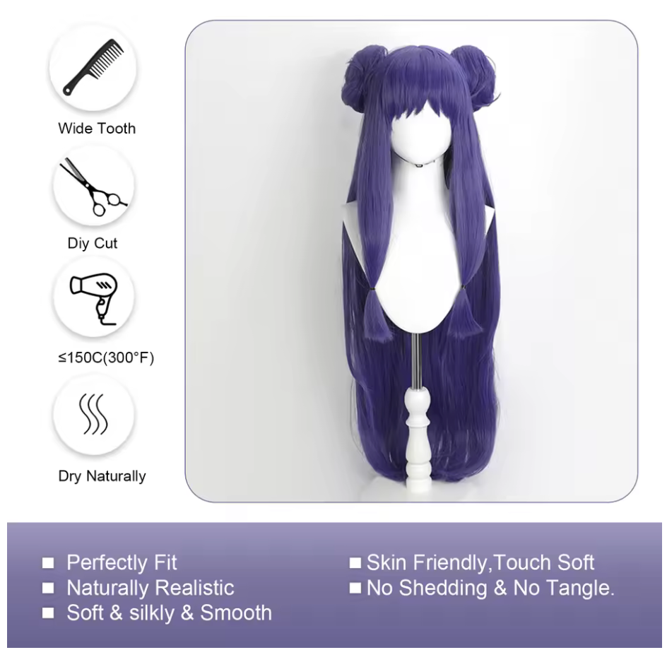 Shampoo Inspired Long Purple Cosplay Wig