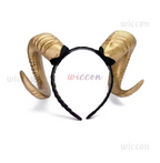 Black & Gold Demon Horn Headdress