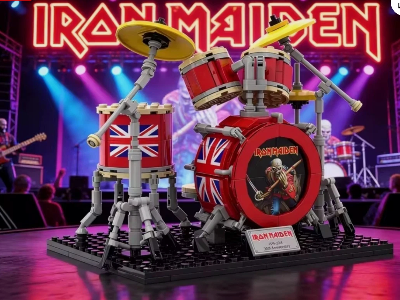 Legendary Rock Collection Building Blocks Maiden & AC/DC