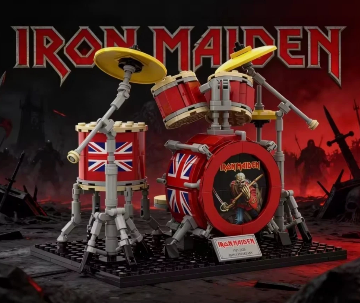 Legendary Rock Collection Building Blocks Maiden & AC/DC