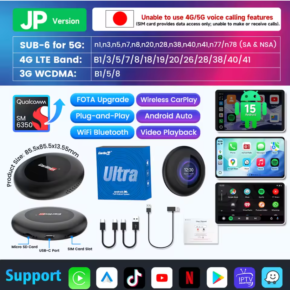 CarlinKit TBox Ultra 3 Android 15 AI Box