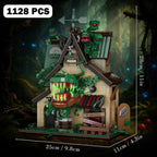 1,128PCS Audrey II Horror Plant Building Set