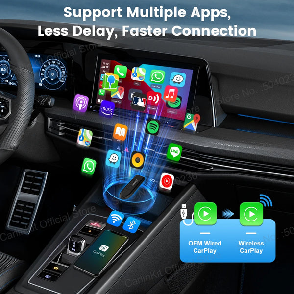 CarlinKit MINI 5 Wireless CarPlay Adapter