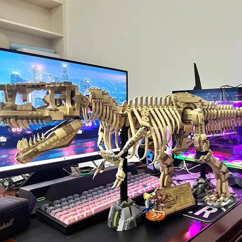 T-Rex Dinosaur Fossil Skeleton Building Block Set – 3,145 Pieces