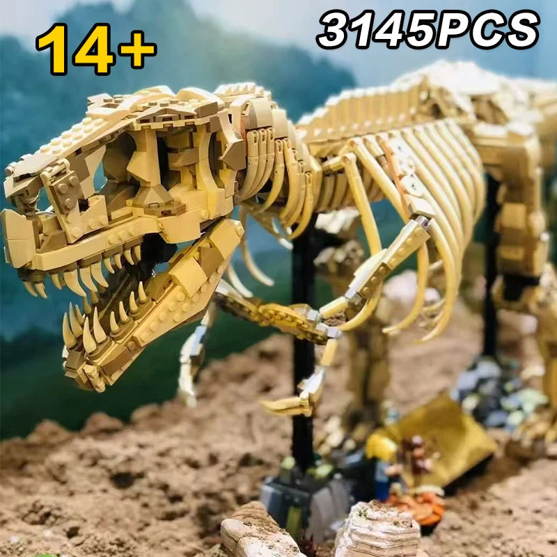 T-Rex Dinosaur Fossil Skeleton Building Block Set – 3,145 Pieces