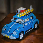 Blue Beetle Camper Van Building Block Set – 1,167 Pieces