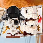 1,176PCS Pirate Captain Skull Building Set