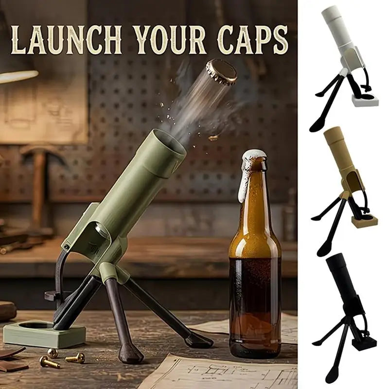 Beer Bottle Mortar – Cap Launching Bottle Opener