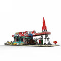 2,221PCS Abandoned Gas Station Building Set