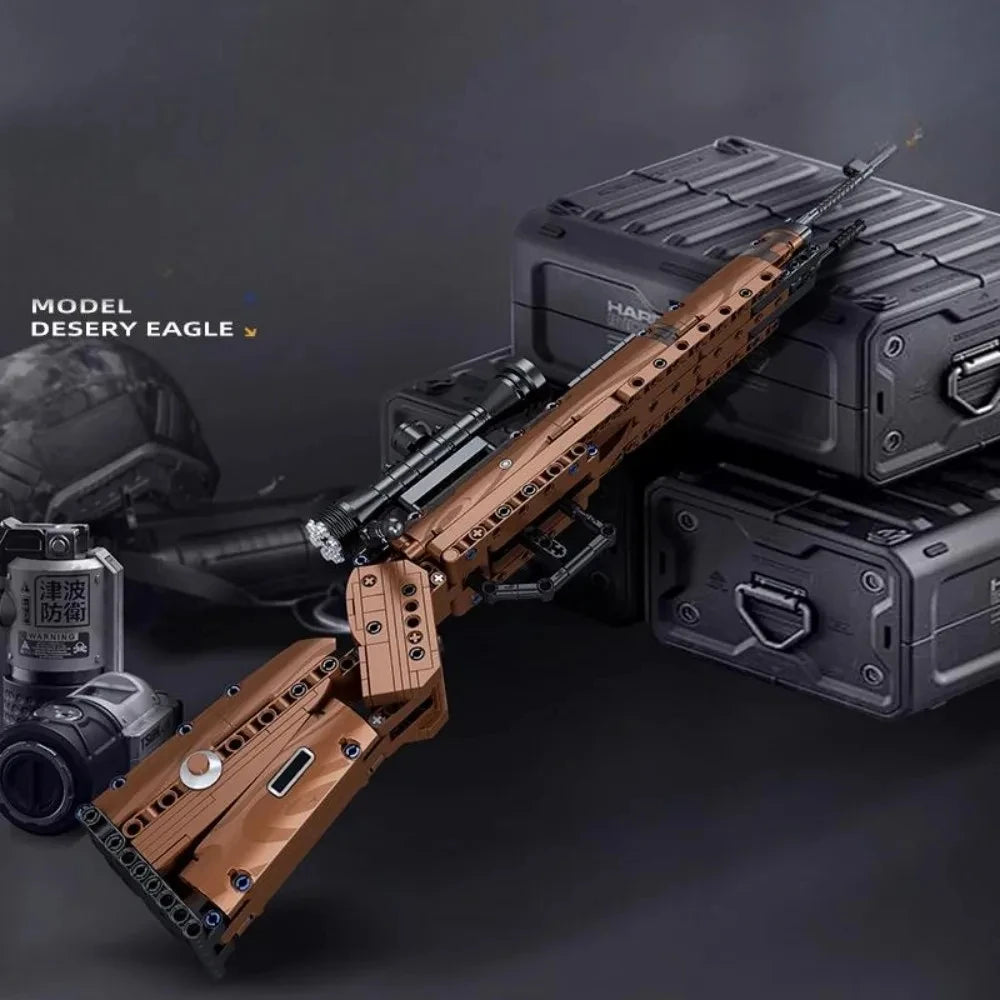 Classic Bolt-Action Rifle Building Block Collection – Military Model Kits