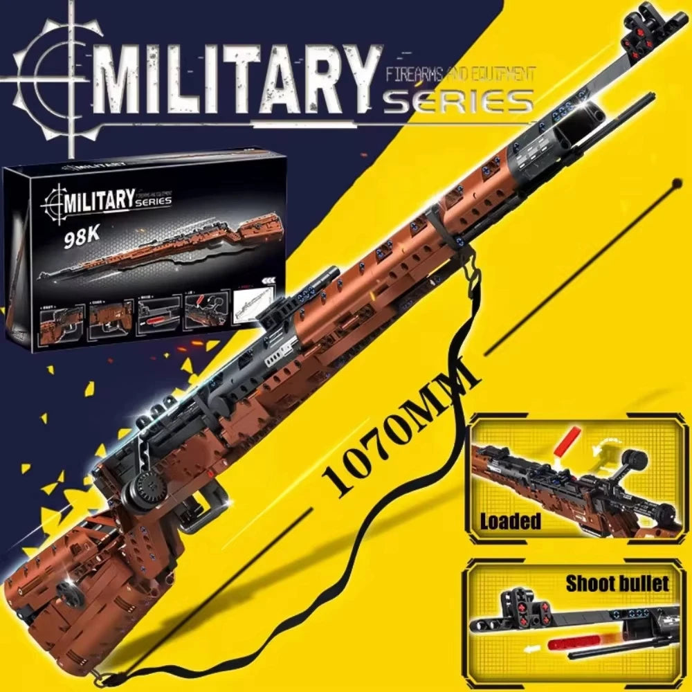 Classic Bolt-Action Rifle Building Block Collection – Military Model Kits