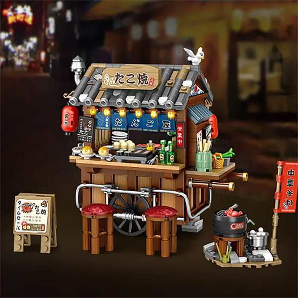 Japanese Street Shop Micro Building Blocks