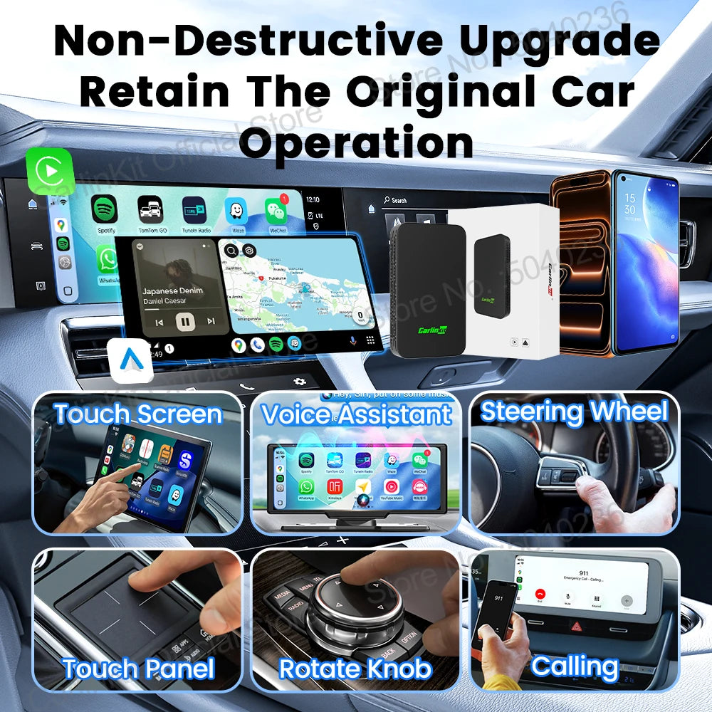 CarlinKit 5.0 C2Air Wireless CarPlay & Android Auto Adapter