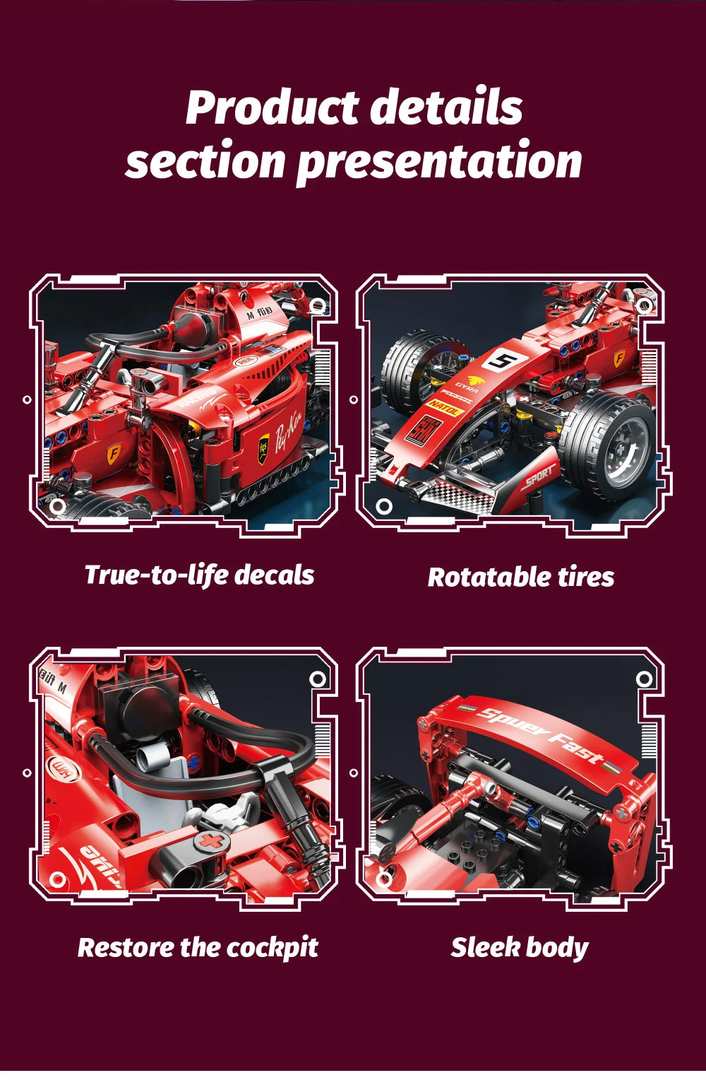 RC Race Car Building Block Collection – High-Speed Performance Models