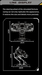 Formula Racing Steering Wheel Building Block Collection – 800+ Pieces