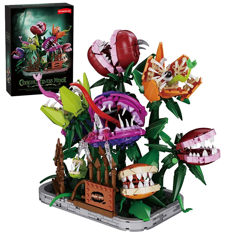Carnivorous Man-Eating Plant Building Sets – 3 Designs