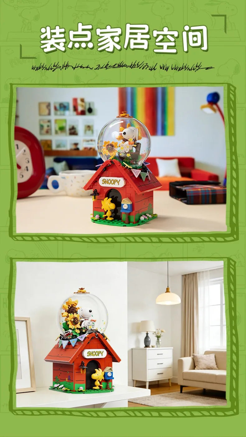 Pantasy Snoopy Red House Building Blocks – 12 Designs to Collect
