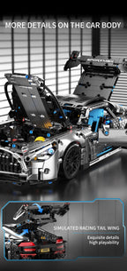 1:14 Scale Technical Racing Car Building Block Set – 1,310 Pieces