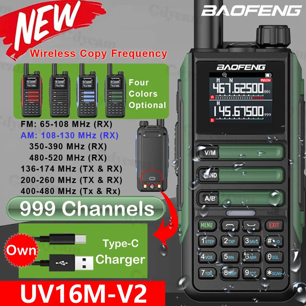Baofeng UV-16M V2 Full Band Two-Way Radio – 2026 Upgraded Edition