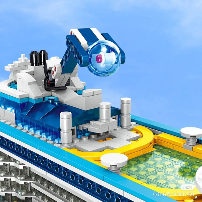 Cruise Liner Building Block Set – 2,428 Piece Mini Model