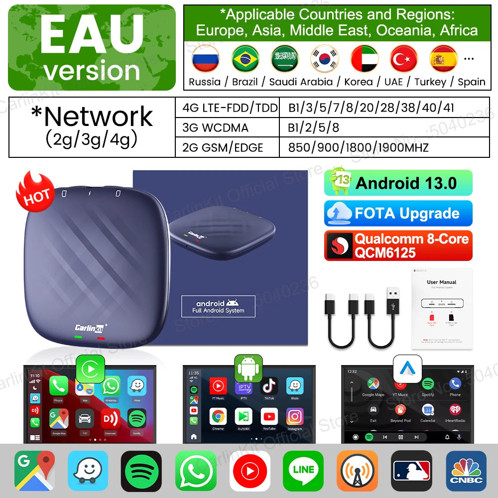 CarlinKit TBox Plus Android 13 AI Box