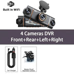 4-Camera 1080P WiFi Dash Cam