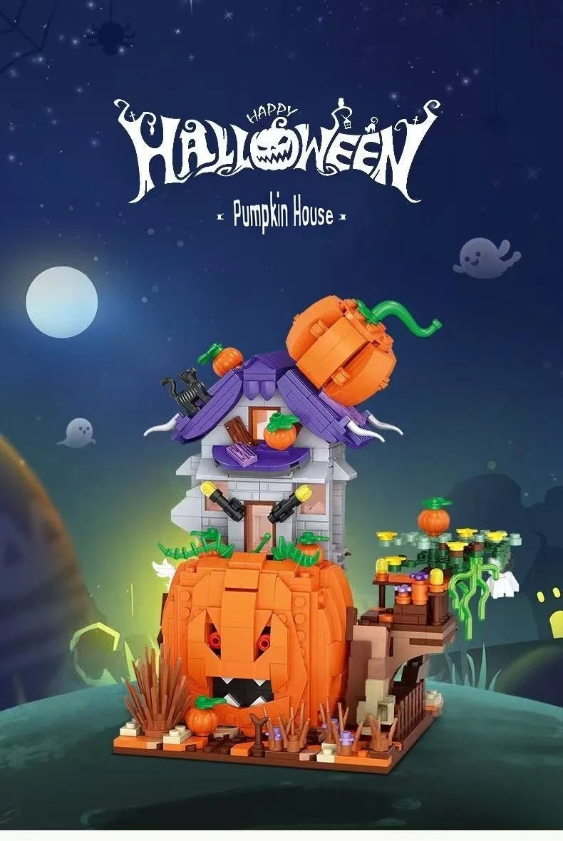 Halloween Horror Building Block Collection – Spooky MOC Display Sets