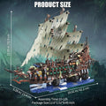 2,159 Pieces - LED Flying Dutchman Ghost Pirate Ship Building Block Set
