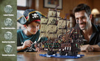 2,159 Pieces - LED Flying Dutchman Ghost Pirate Ship Building Block Set