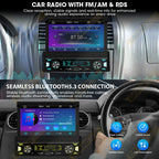 7" Retractable Wireless Android Auto Car Stereo – 1DIN MP5 Player