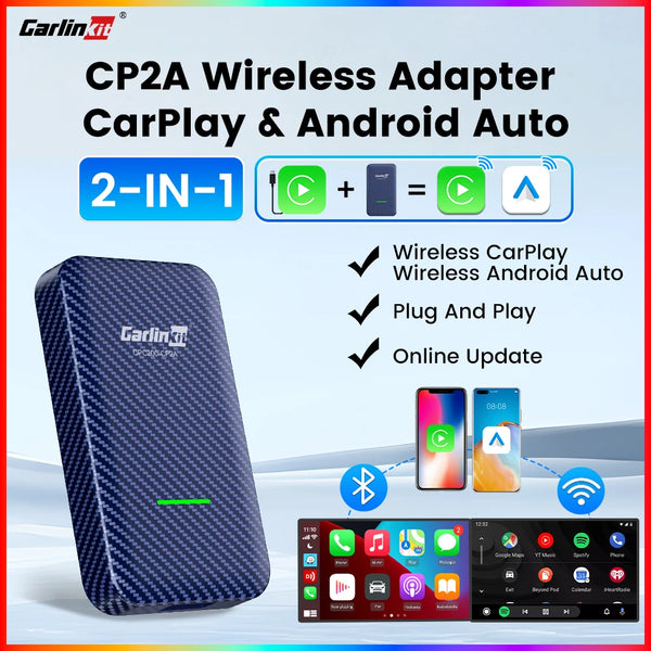 CarlinKit 4.0 CP2A Wireless CarPlay &amp; Android Auto Adapter