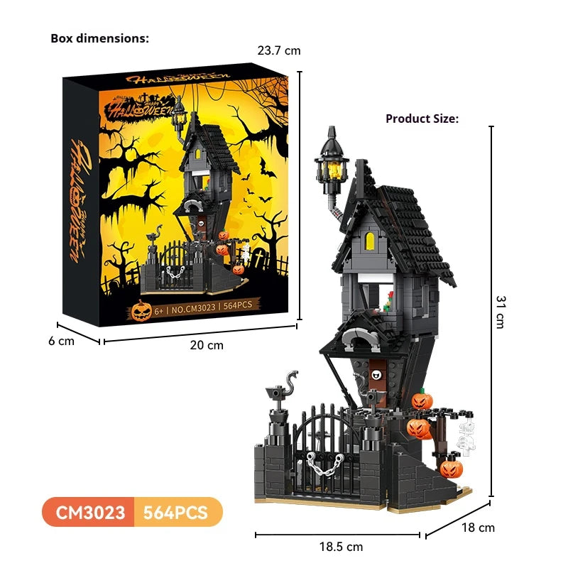 Halloween Horror Building Block Collection – Spooky MOC Display Sets