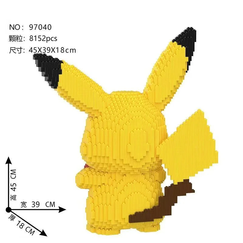 Pikachu Light-Up Heart Micro Blocks – 8,152PCS