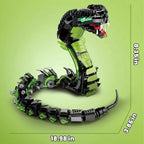 689PCS Mechanical Cobra Building Blocks – STEM Technological Snake Model