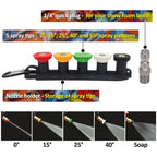 Pressure Washer Water Gun Kit with 1L Foam Cannon – Professional Car Cleaning Set