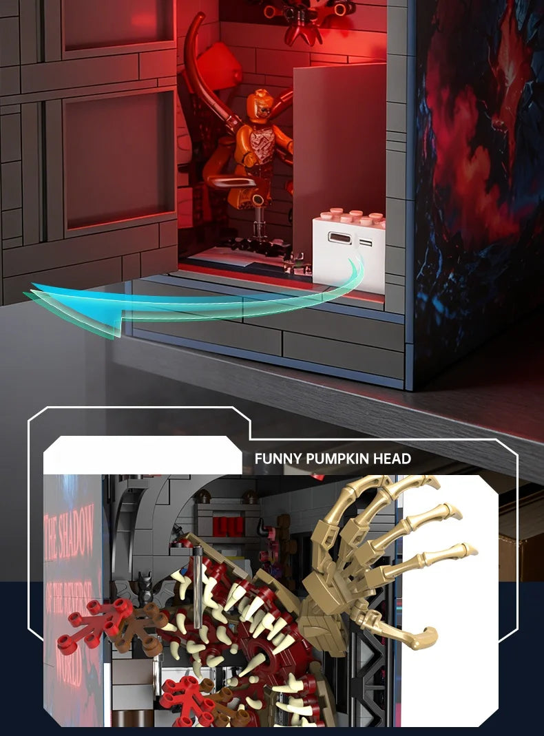 Vecna Upside Down LED Book Nook