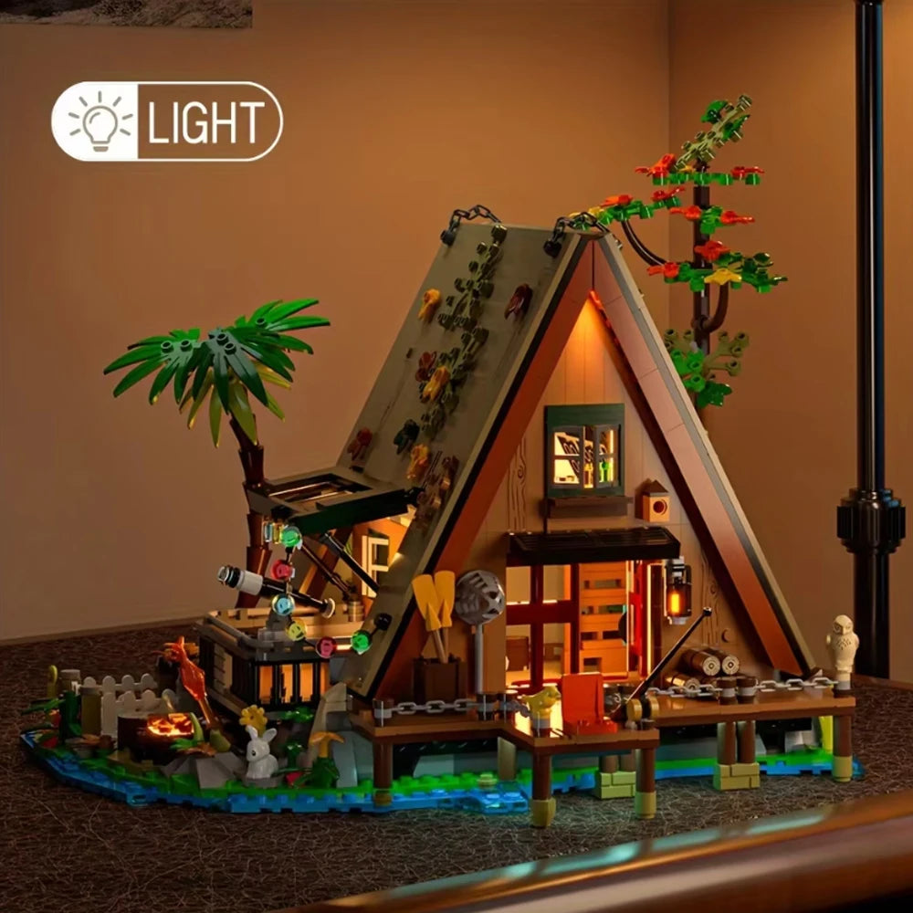 1,108 / 1,486PCS - Forest House LED Building Blocks