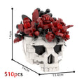 2026 Halloween MOC Building Block Collection – Crow, Skull, Rose &amp; Gothic Display Models