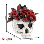2026 Halloween MOC Building Block Collection – Crow, Skull, Rose &amp; Gothic Display Models