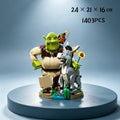 2026 NEW 1403PCS Shrek & Donkey Building Blocks – 3D Character Display Model