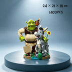 2026 NEW 1403PCS Shrek & Donkey Building Blocks – 3D Character Display Model