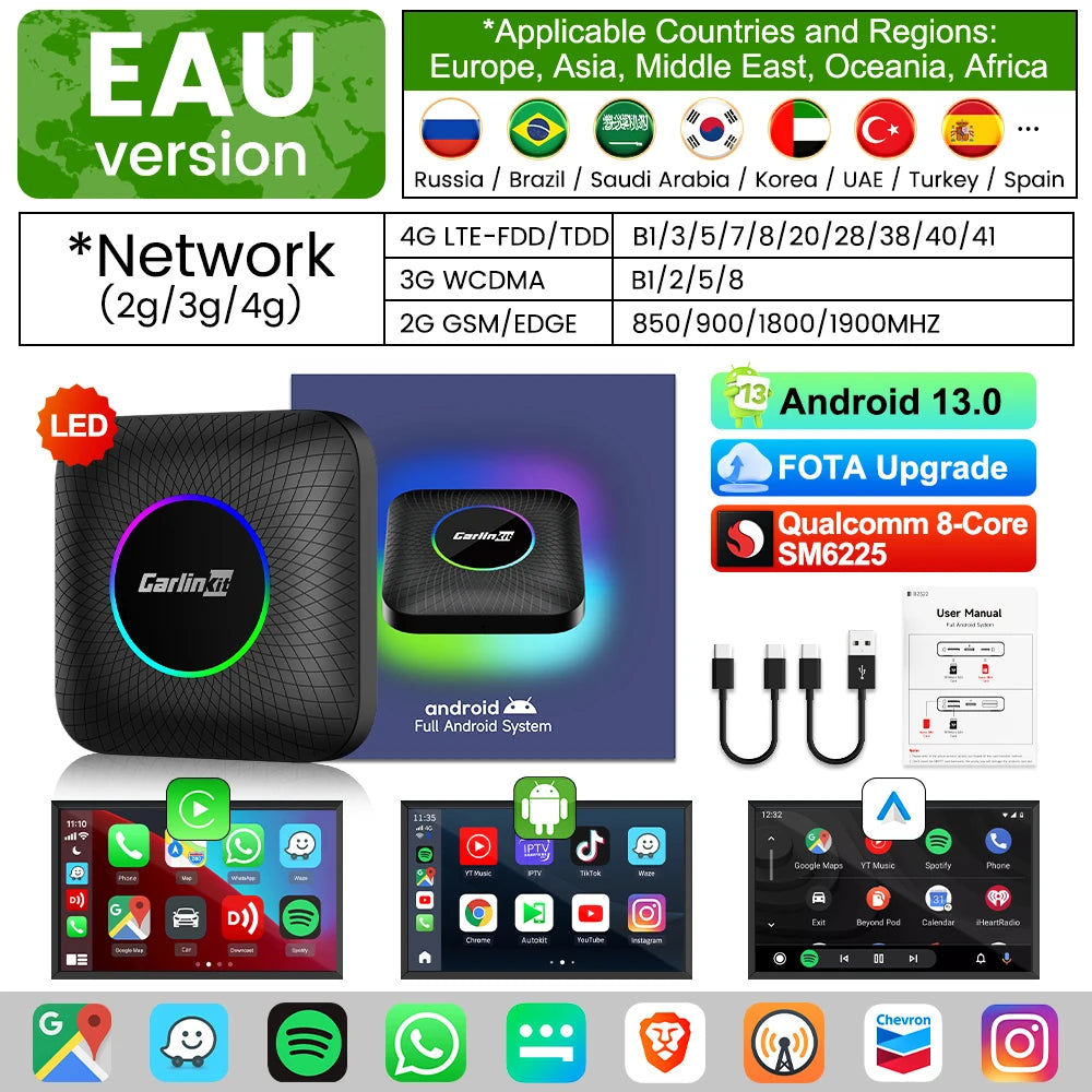 CarlinKit Android 13 CarPlay AI Box