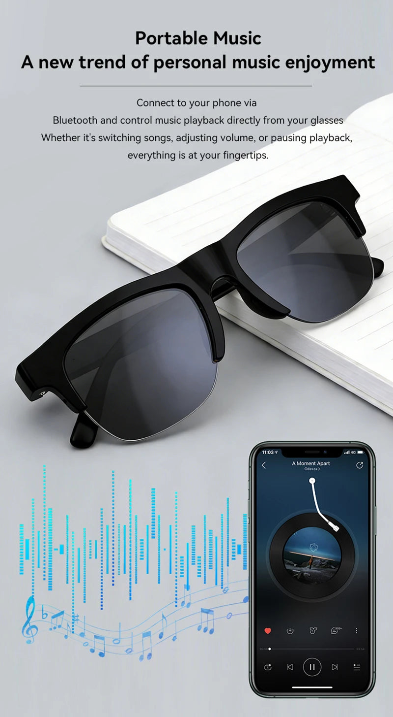 Lenovo D12 AI Smart Glasses – AI Translation & HD Camera