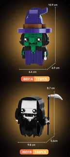 Halloween Horror Building Block Collection – Spooky MOC Display Sets