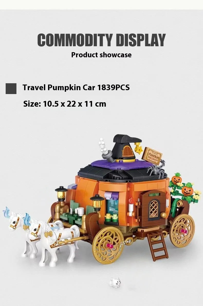 Halloween Horror Building Block Collection – Spooky MOC Display Sets