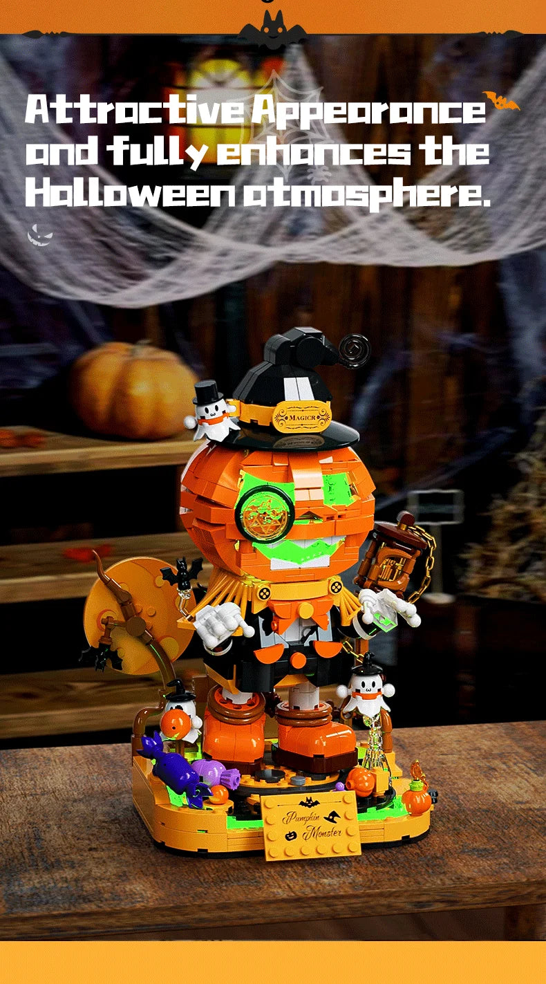 Halloween Horror Building Block Collection – Spooky MOC Display Sets