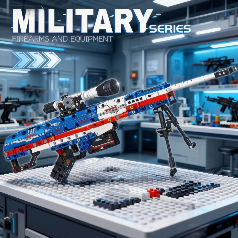 Classic Bolt-Action Rifle Building Block Collection – Military Model Kits
