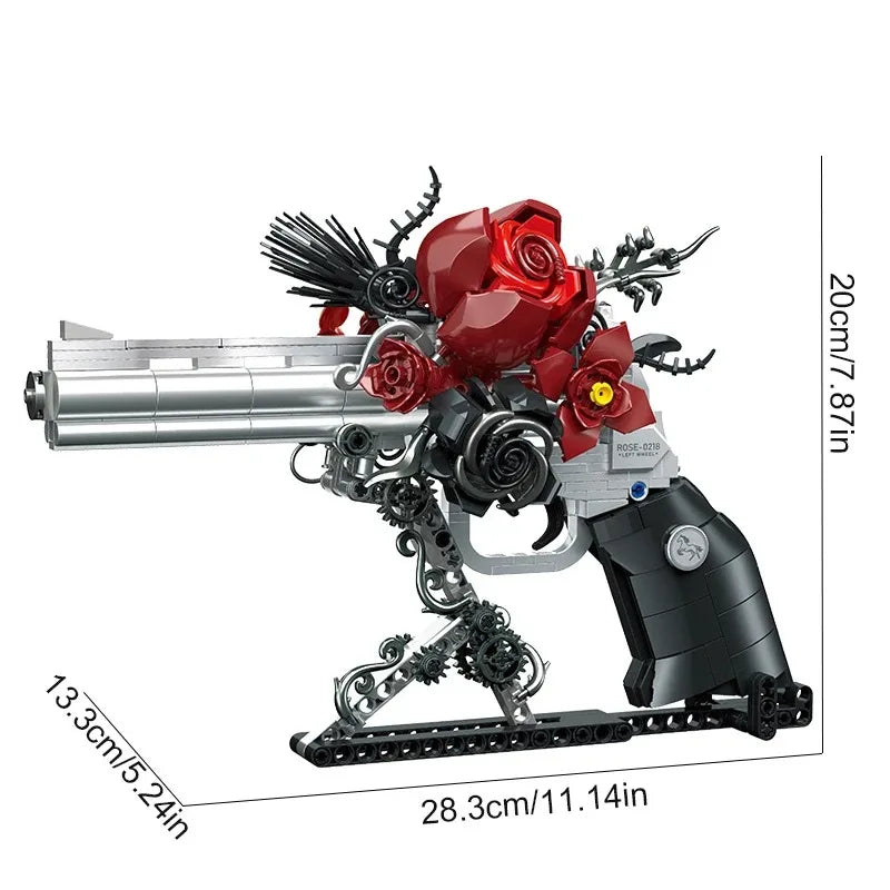 Rose Revolver Building Block Set – 631 Pieces